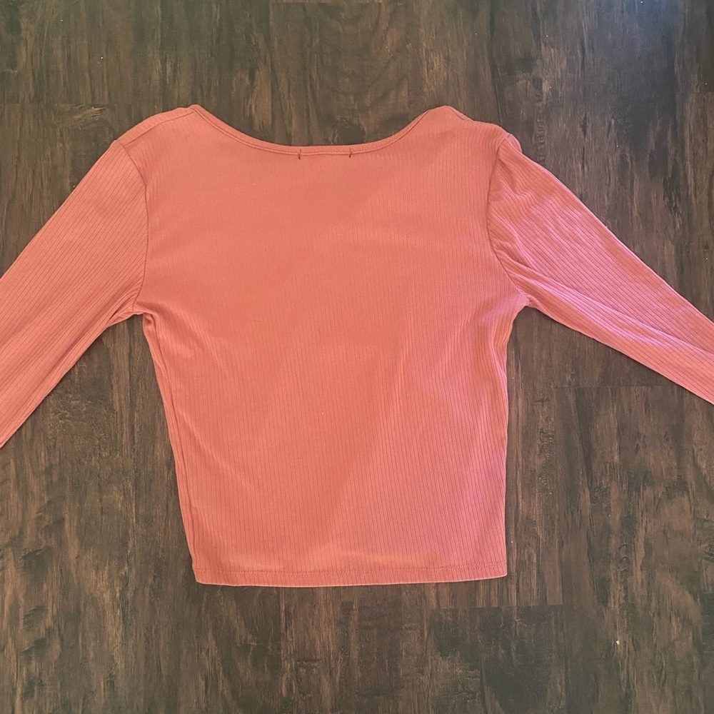Dark Pink Medium Long Sleeve Shirt - Picture 2 of 2